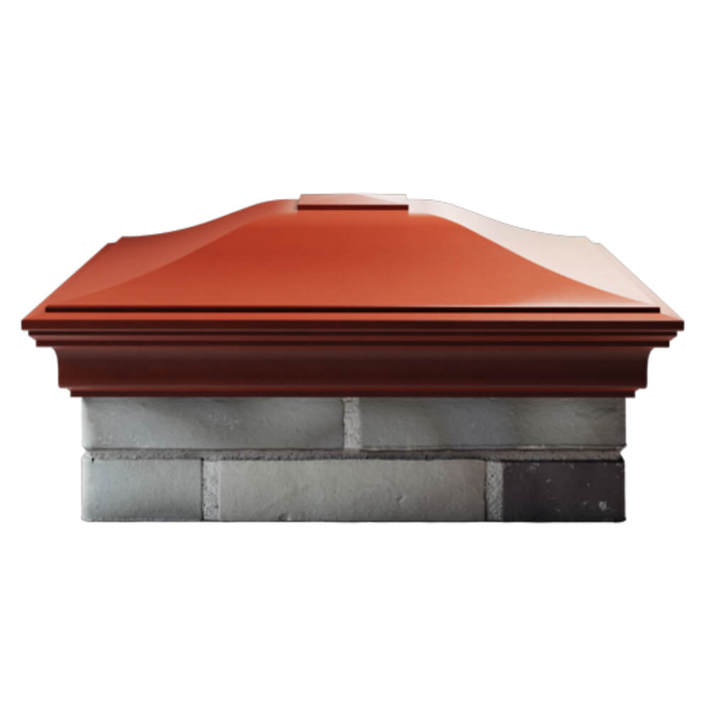 Колпак Zking Монблан Красный на столб 2х2 кирпича (515х515мм) в Бишкеке фото