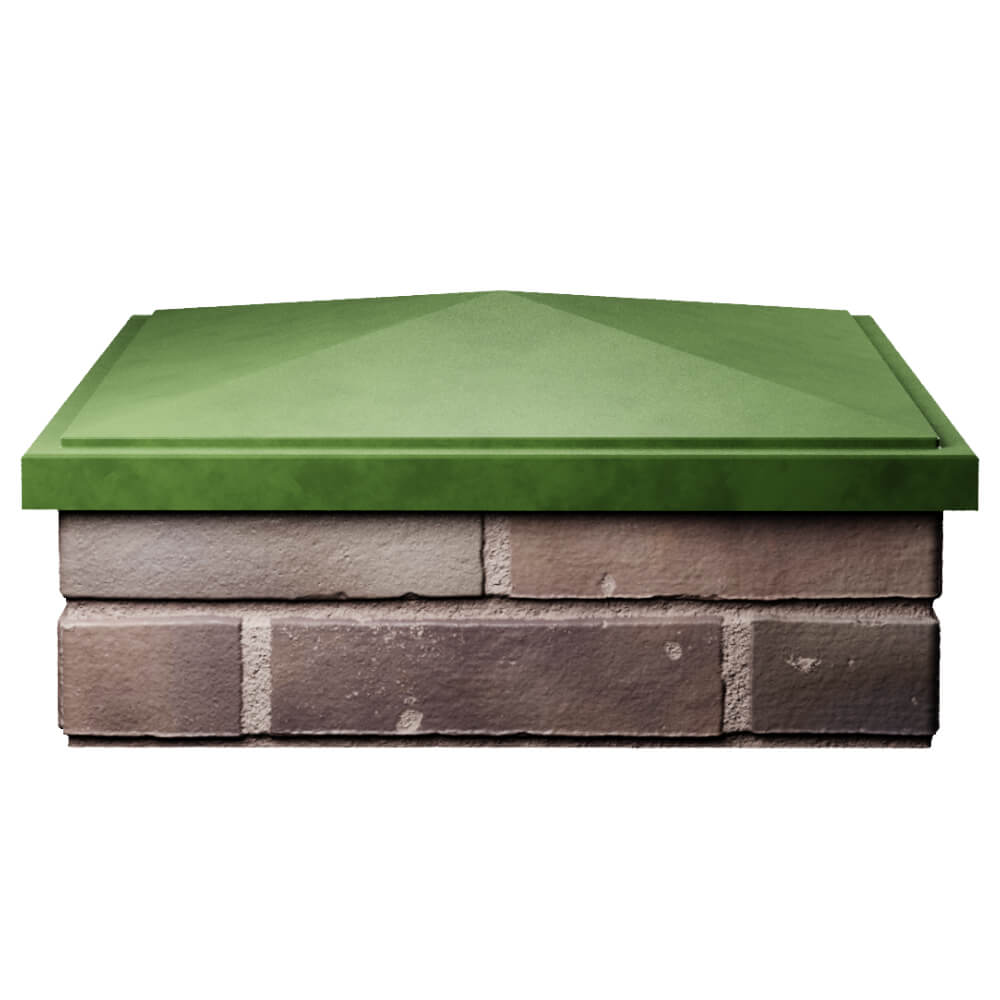 Колпак Zking БонаМоно Зеленый на столб 2х2 кирпича (515х515, 530х530мм) Бишкек фото
