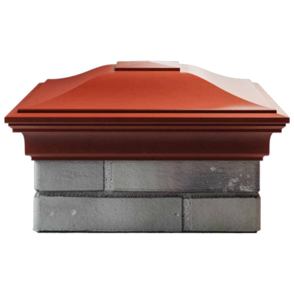 Колпак Zking Монблан Красный на столб 1.5х1.5 кирпича (385х385мм) Бишкек фото