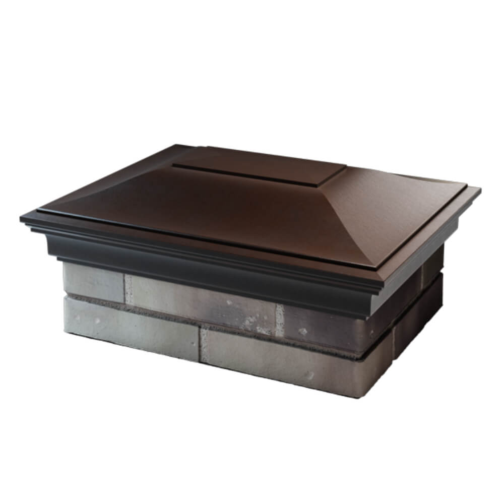 Колпак Zking Монблан Коричневый на столб 2х1.5 кирпича (515х385мм) в Бишкеке фото