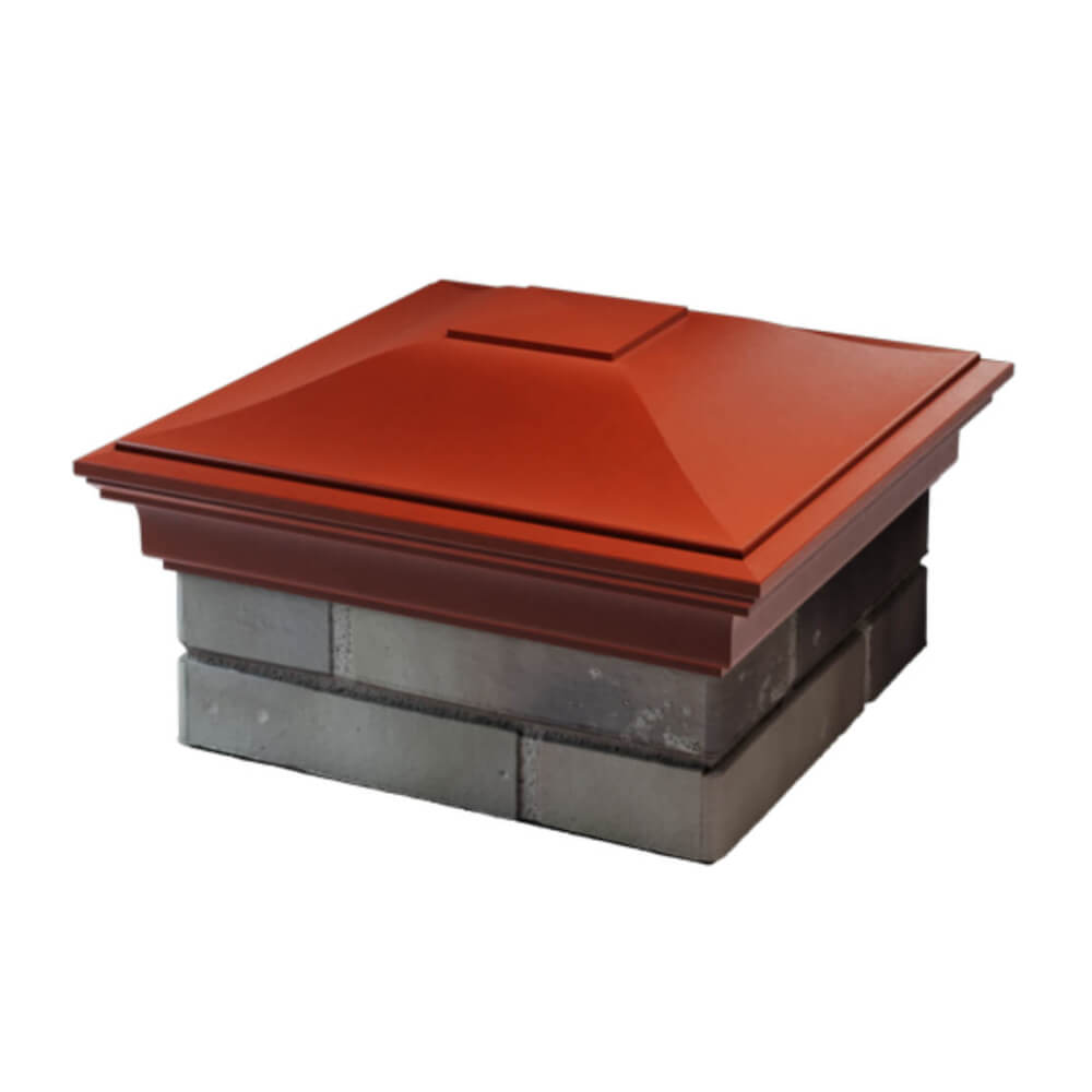 Колпак Zking Монблан Красный на столб 1.5х1.5 еврокирпича 0.7НФ (355х355мм) в Бишкеке фото