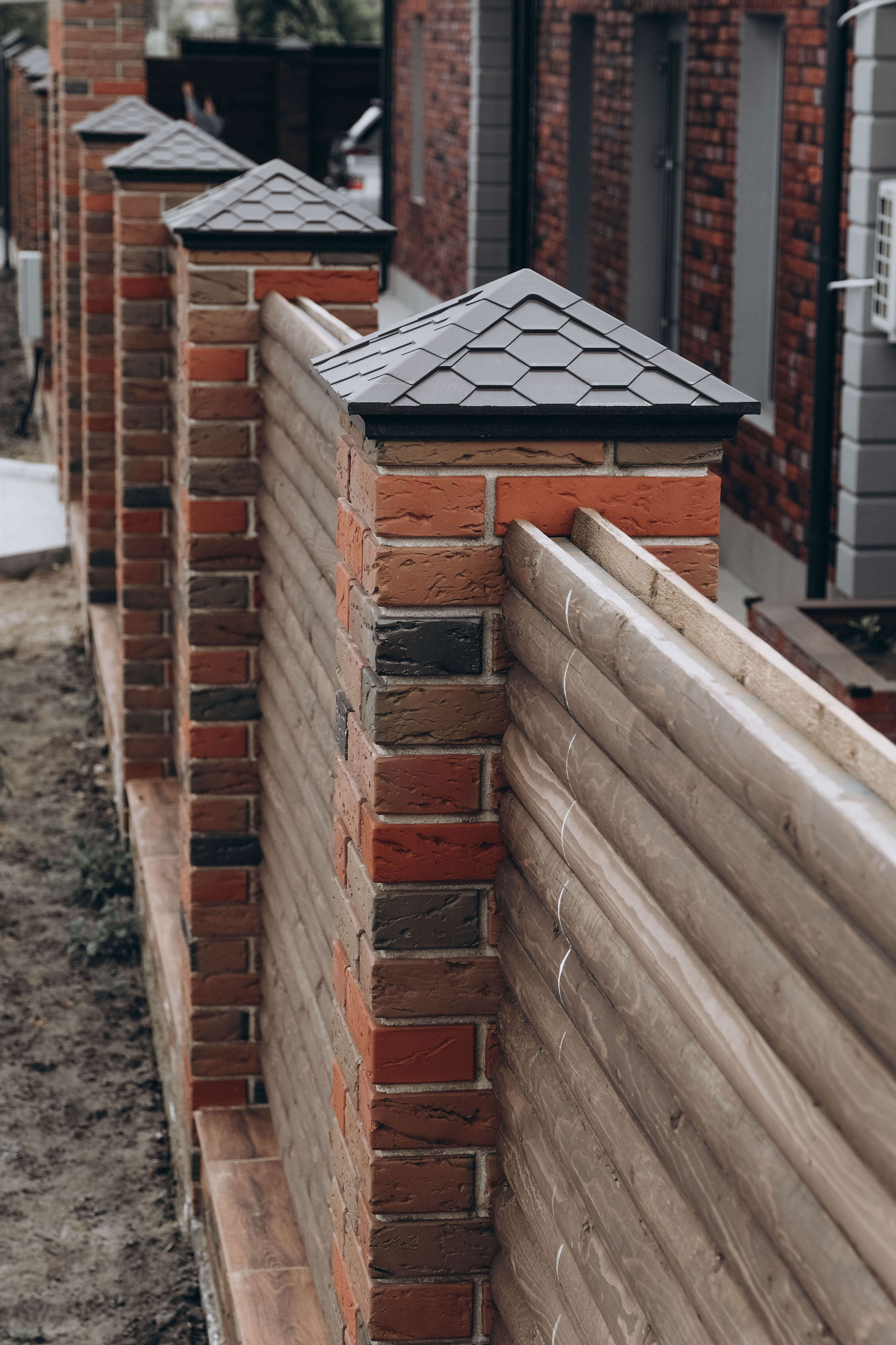 Колпак Zking Эверест Коричневый на столб 1.5х1.5 кирпича (390х390мм) в Бишкеке фото