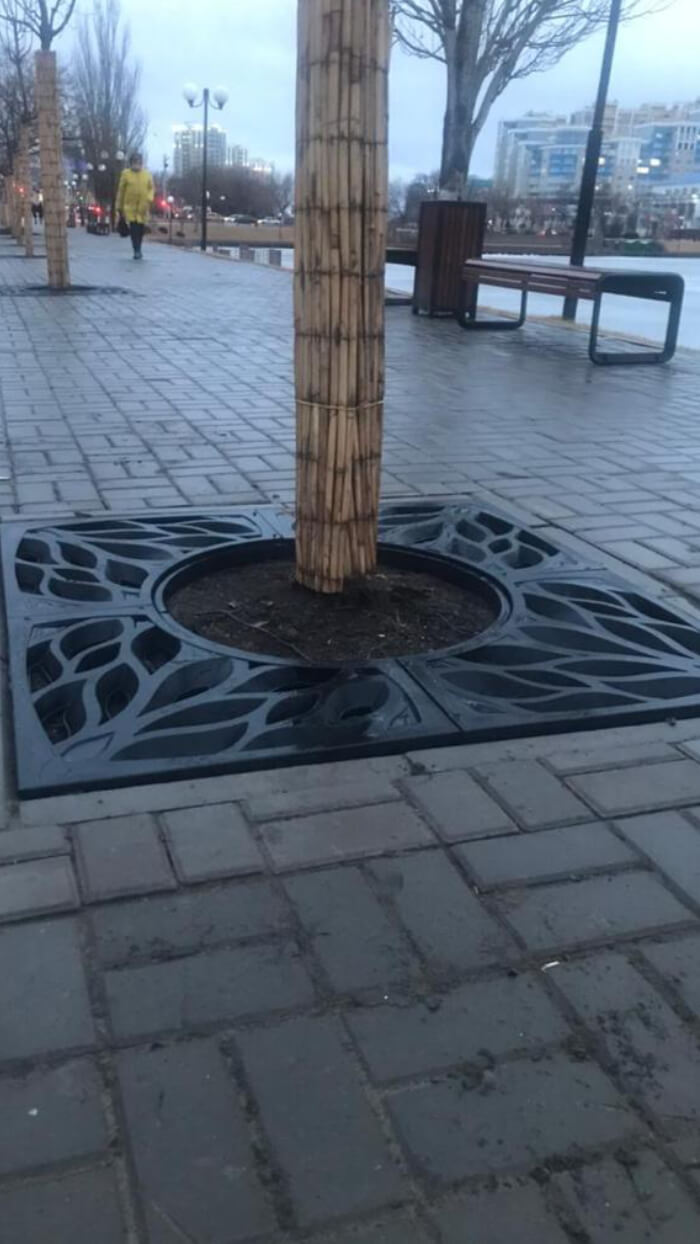 Приствольная решетка для дерева ZKING CRUST 1.2х1.2м Черная в Бишкеке фото