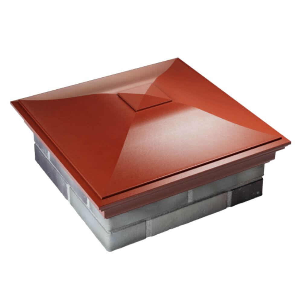 Колпак Zking Монблан Красный на столб 2х2 кирпича (515х515мм) Бишкек фото