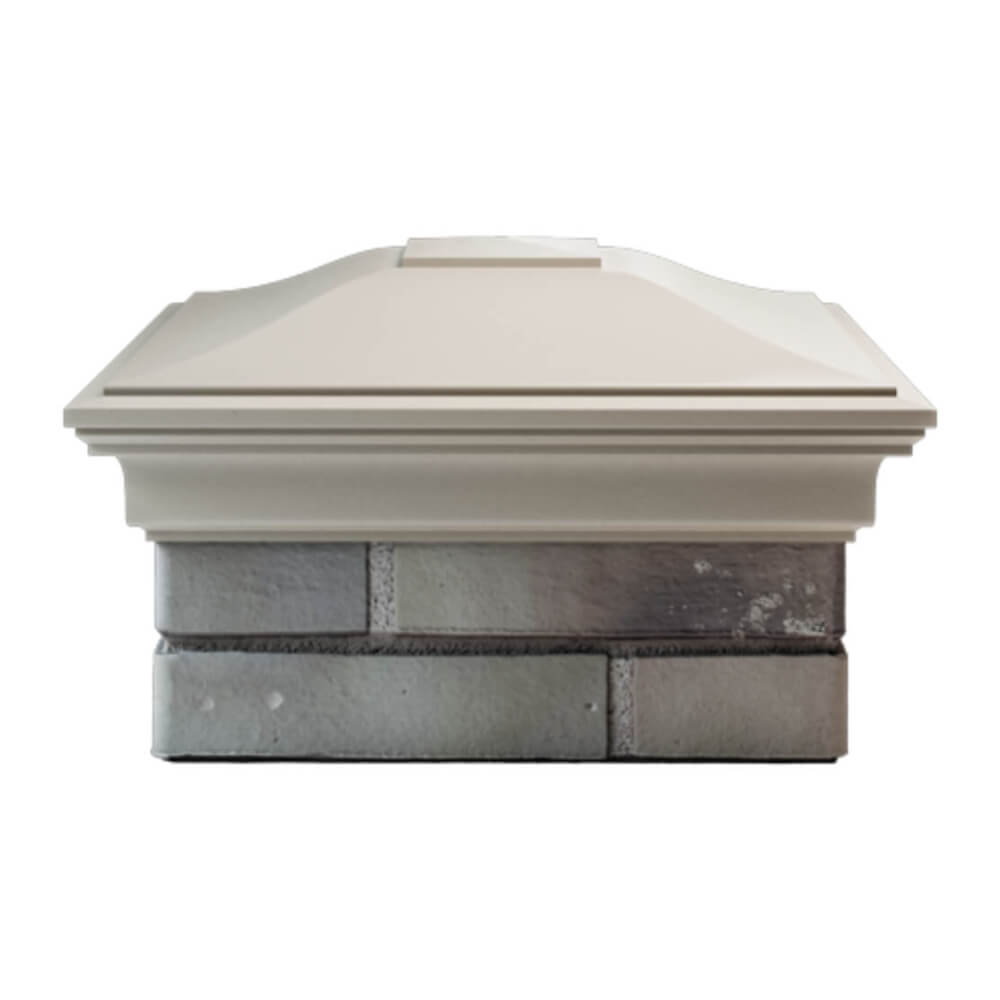 Колпак Zking Монблан Бежевый на столб 1.5х1.5 еврокирпича 0.7НФ (355х355мм) Бишкек фото