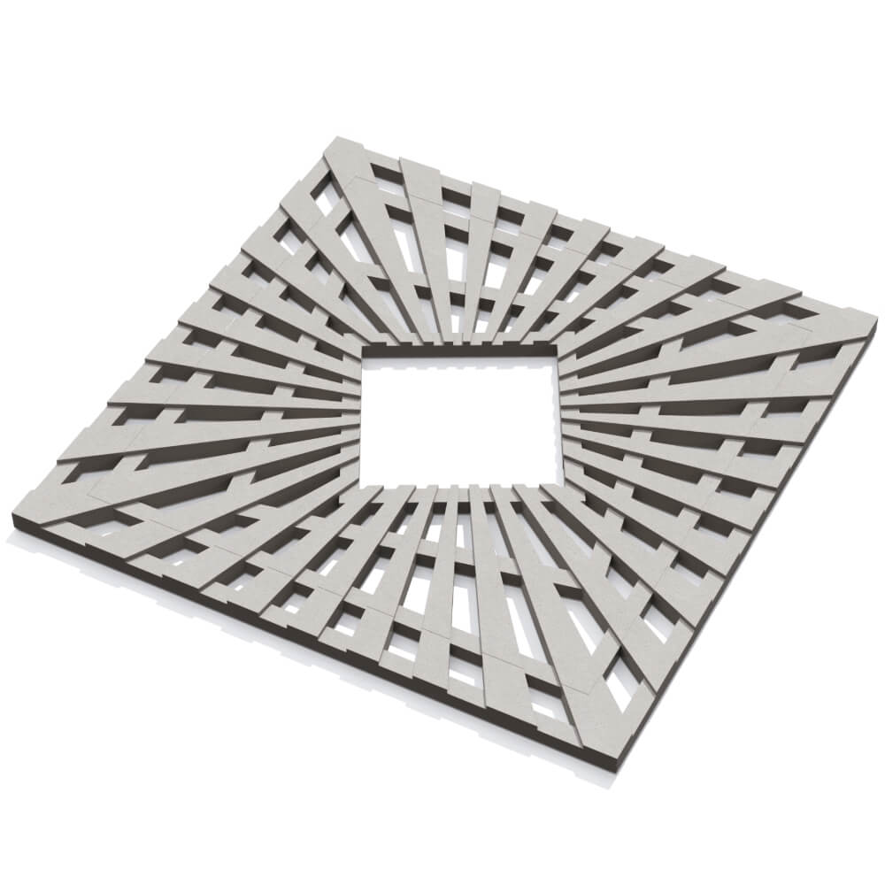 Приствольная решетка для дерева ZKING ATMOSPHERE 1.2х1.2м Бежевая в Бишкеке фото