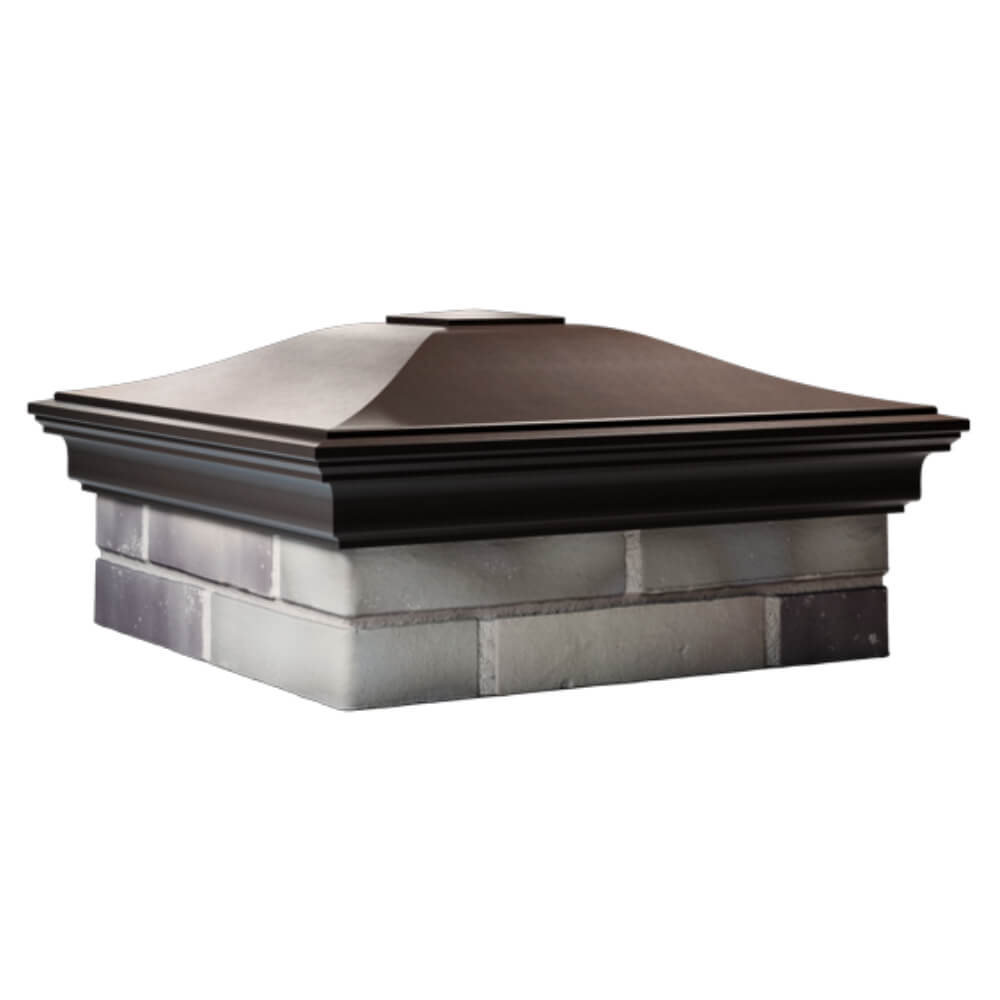 Колпак Zking Монблан Коричневый на столб 2х2 кирпича (515х515мм) в Бишкеке фото