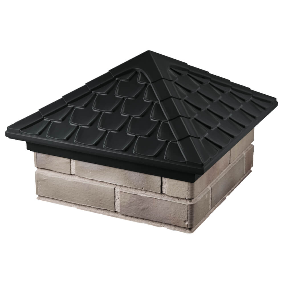 Колпак Zking Эльбрус Черный на столб 1.5х1.5 кирпича (385х385мм) в Бишкеке фото