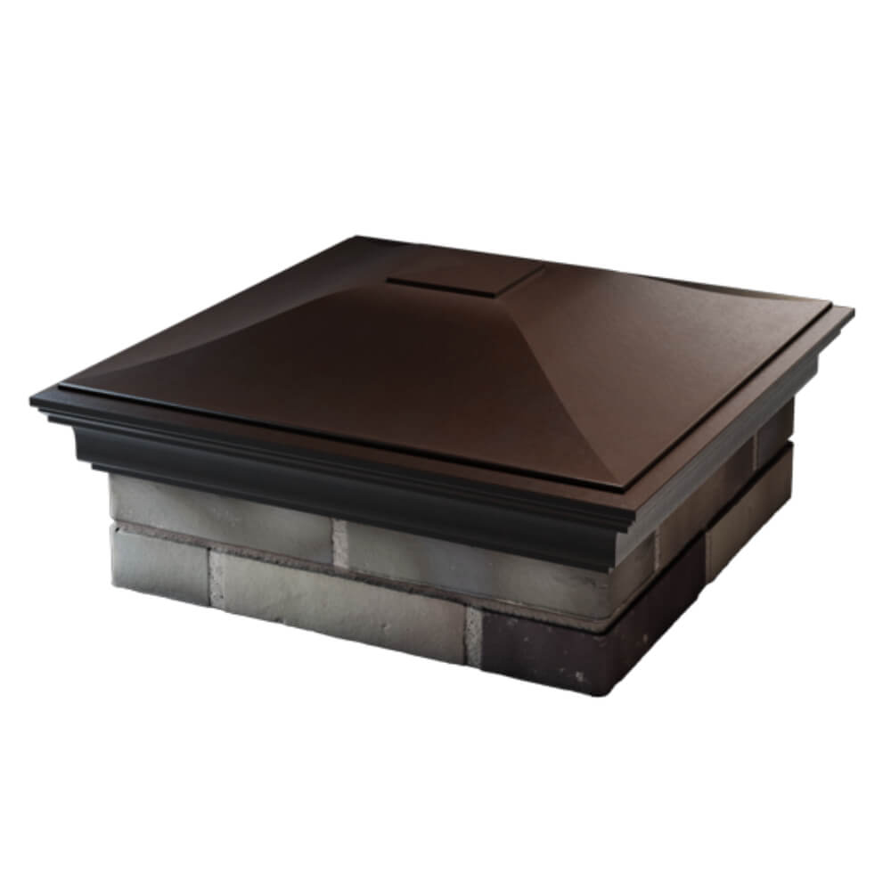 Колпак Zking Монблан Коричневый на столб 2х2 кирпича (515х515мм) в Бишкеке фото