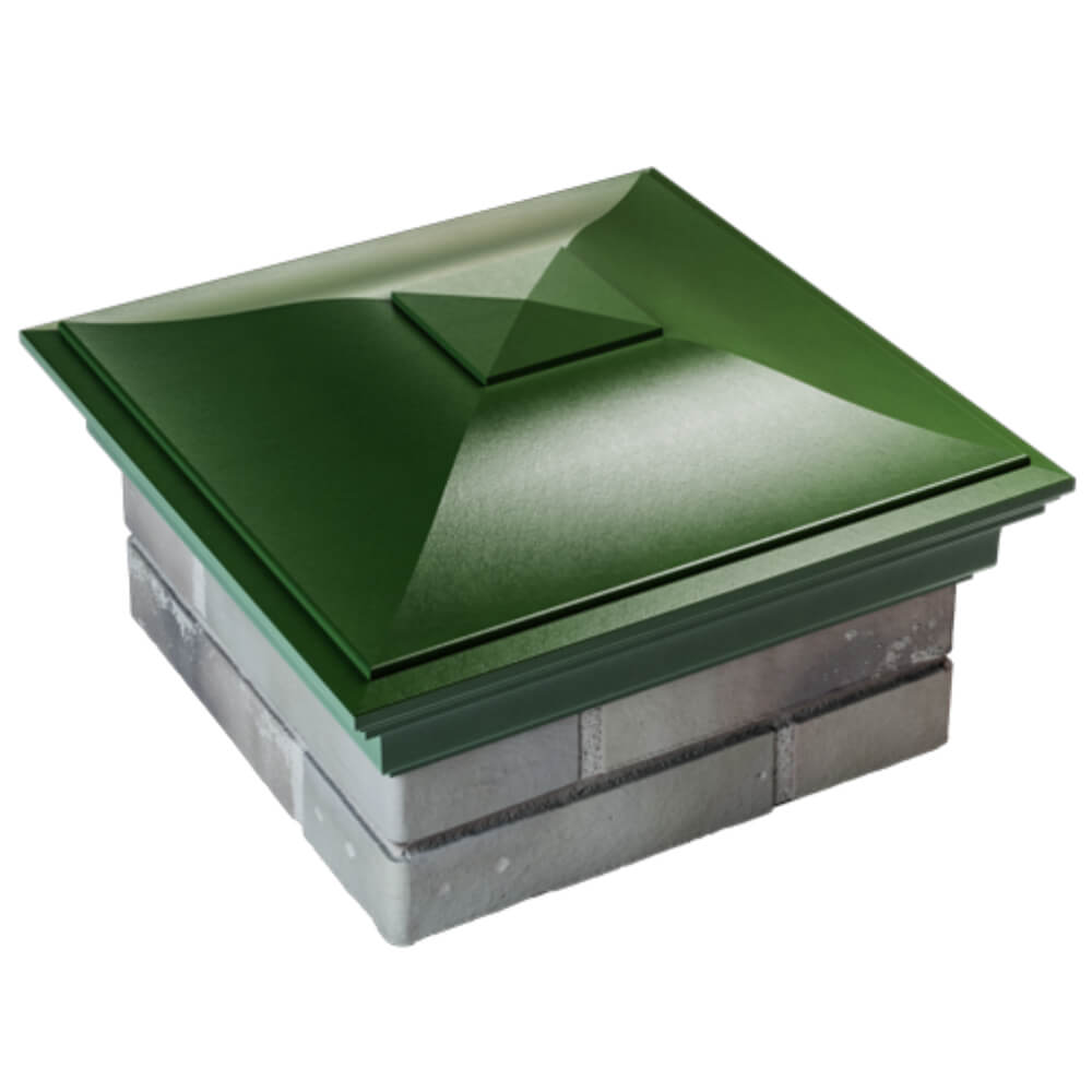 Колпак Zking Монблан Зеленый на столб 1.5х1.5 кирпича (385х385мм) в Бишкеке фото