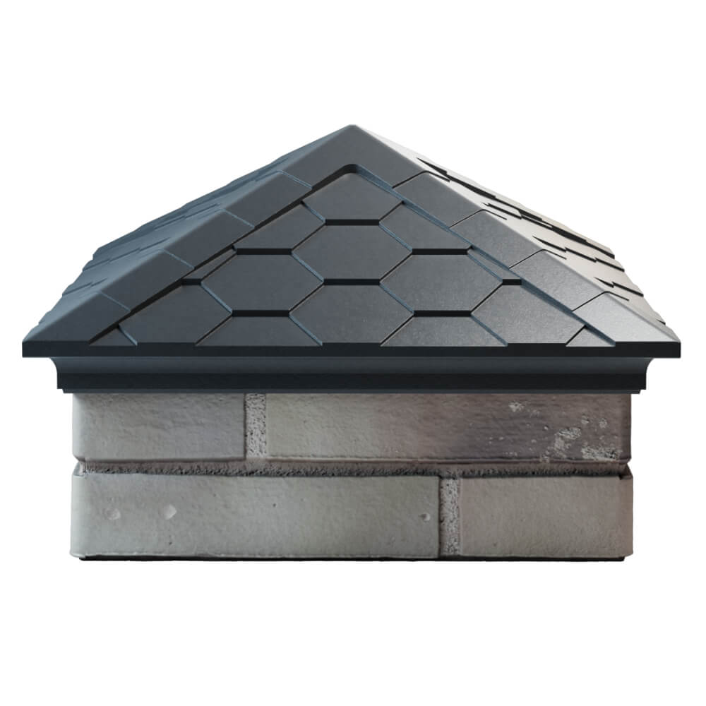 Колпак Zking Эверест Серый на столб 1.5х1.5 кирпича (390х390мм) Бишкек фото