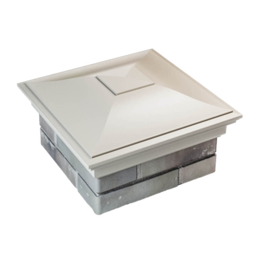 Колпак Zking Монблан Бежевый на столб 1.5х1.5 еврокирпича 0.7НФ (355х355мм) в Бишкеке фото