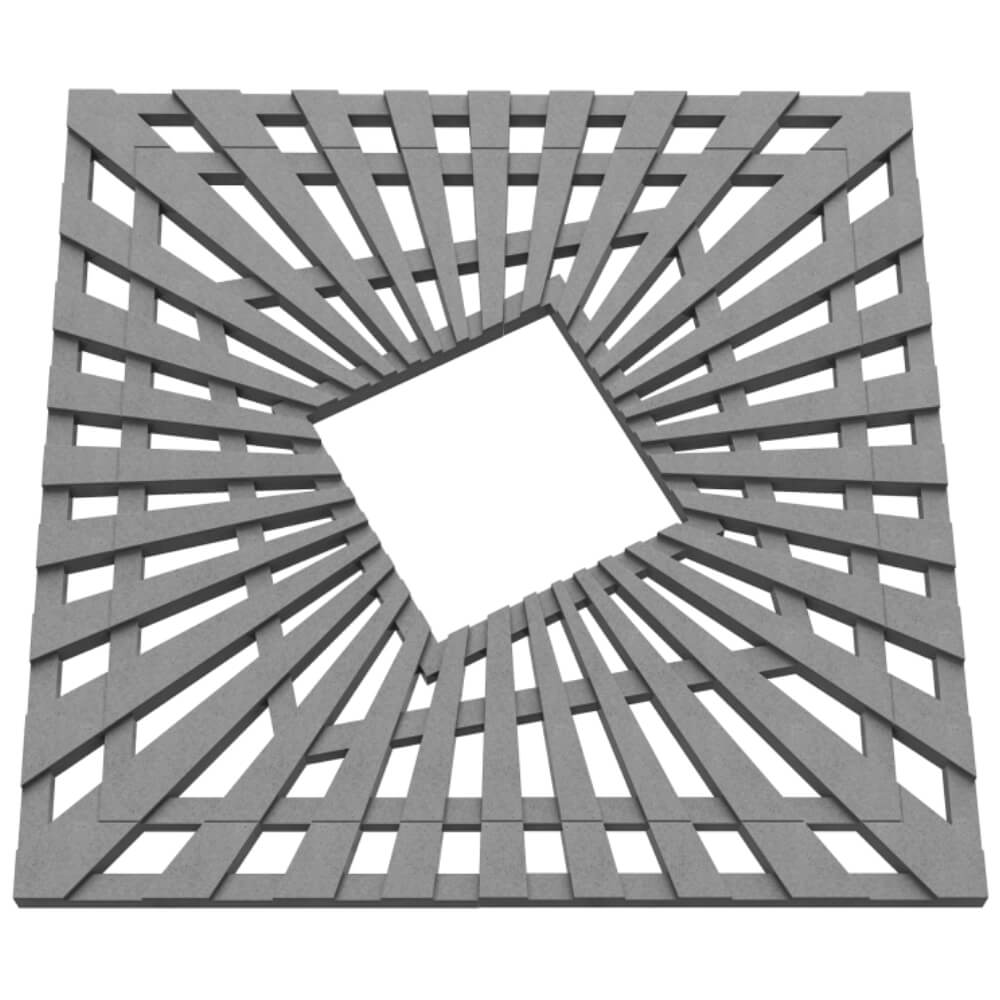 Приствольная решетка для дерева ZKING ATMOSPHERE 1.2х1.2м Серая в Бишкеке фото