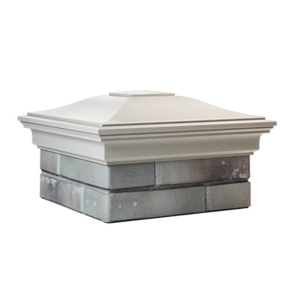 Колпак Zking Монблан Бежевый на столб 1.5х1.5 еврокирпича 0.7НФ (355х355мм) в Бишкеке фото