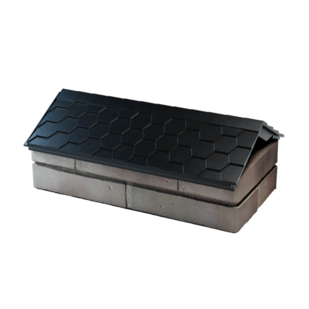 Парапет Zking Эверест Черный с посадкой на 1 кирпич (200/225/255мм) в Бишкеке фото