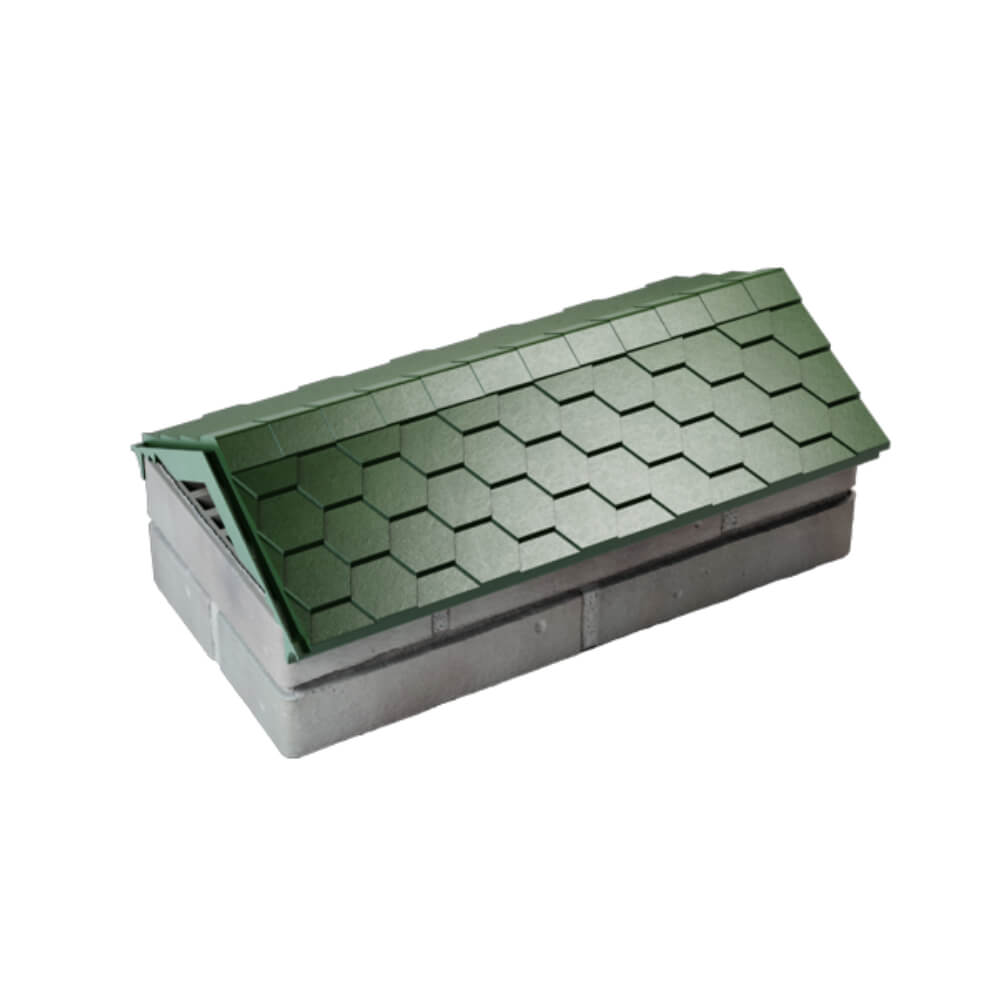 Парапет Zking Эверест Зеленый с посадкой на 1 кирпич (200/225/255мм) в Бишкеке фото