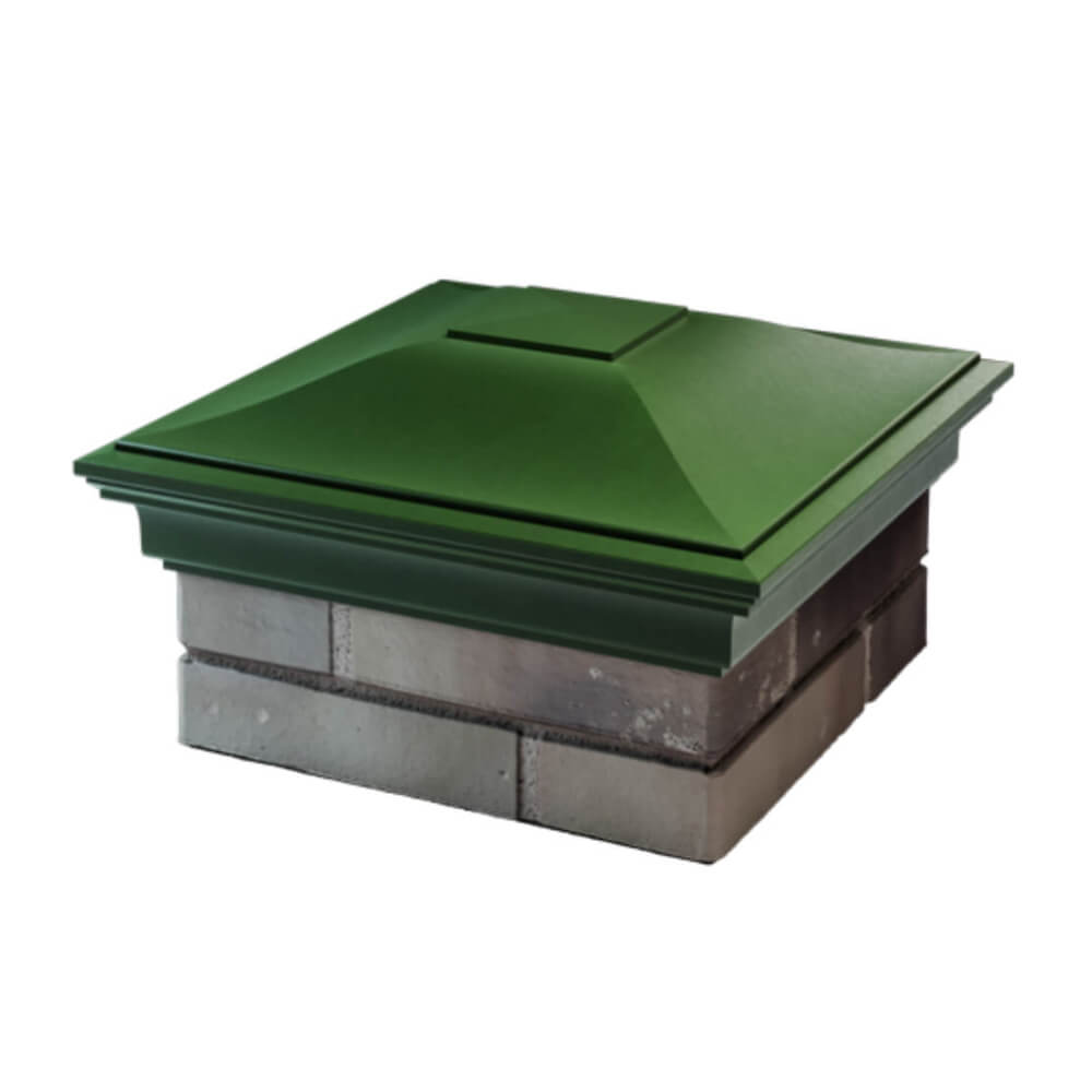 Колпак Zking Монблан Зеленый на столб 1.5х1.5 еврокирпича 0.7НФ (355х355мм) в Бишкеке фото