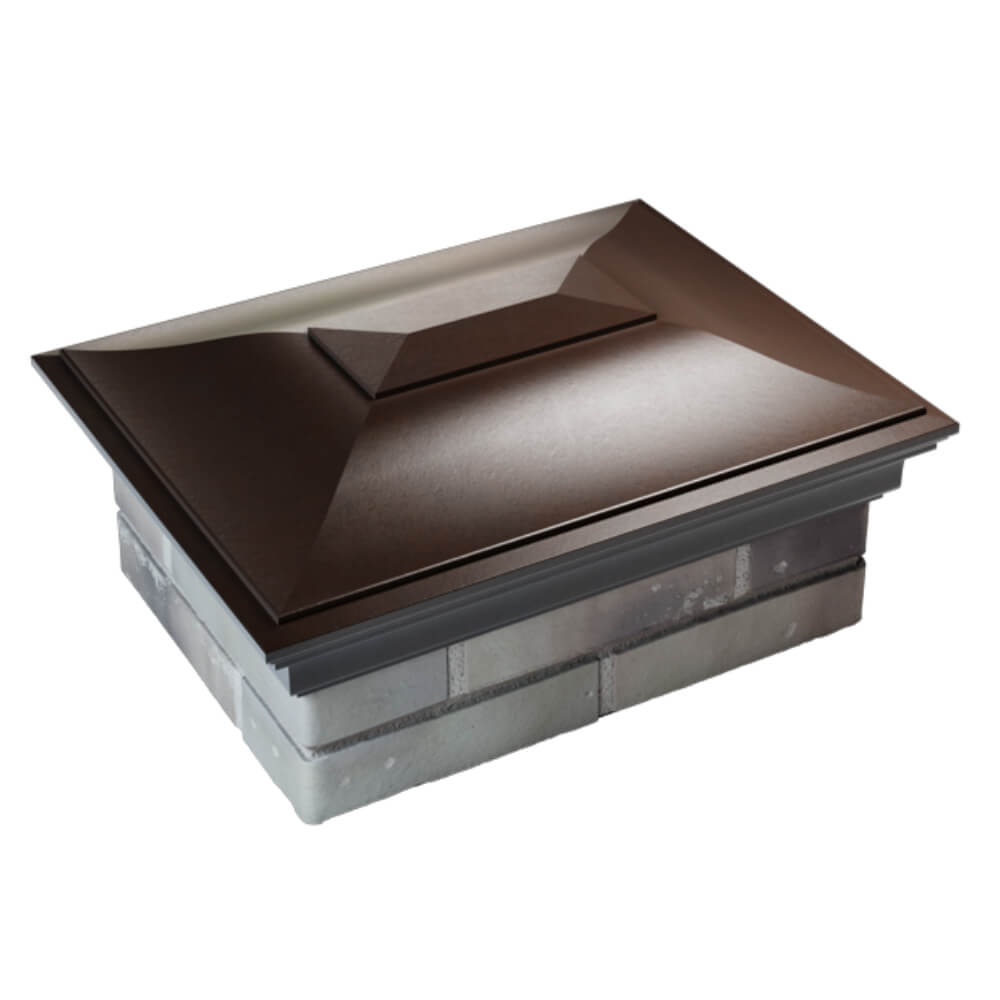 Колпак Zking Монблан Коричневый на столб 2х1.5 кирпича (515х385мм) Бишкек фото