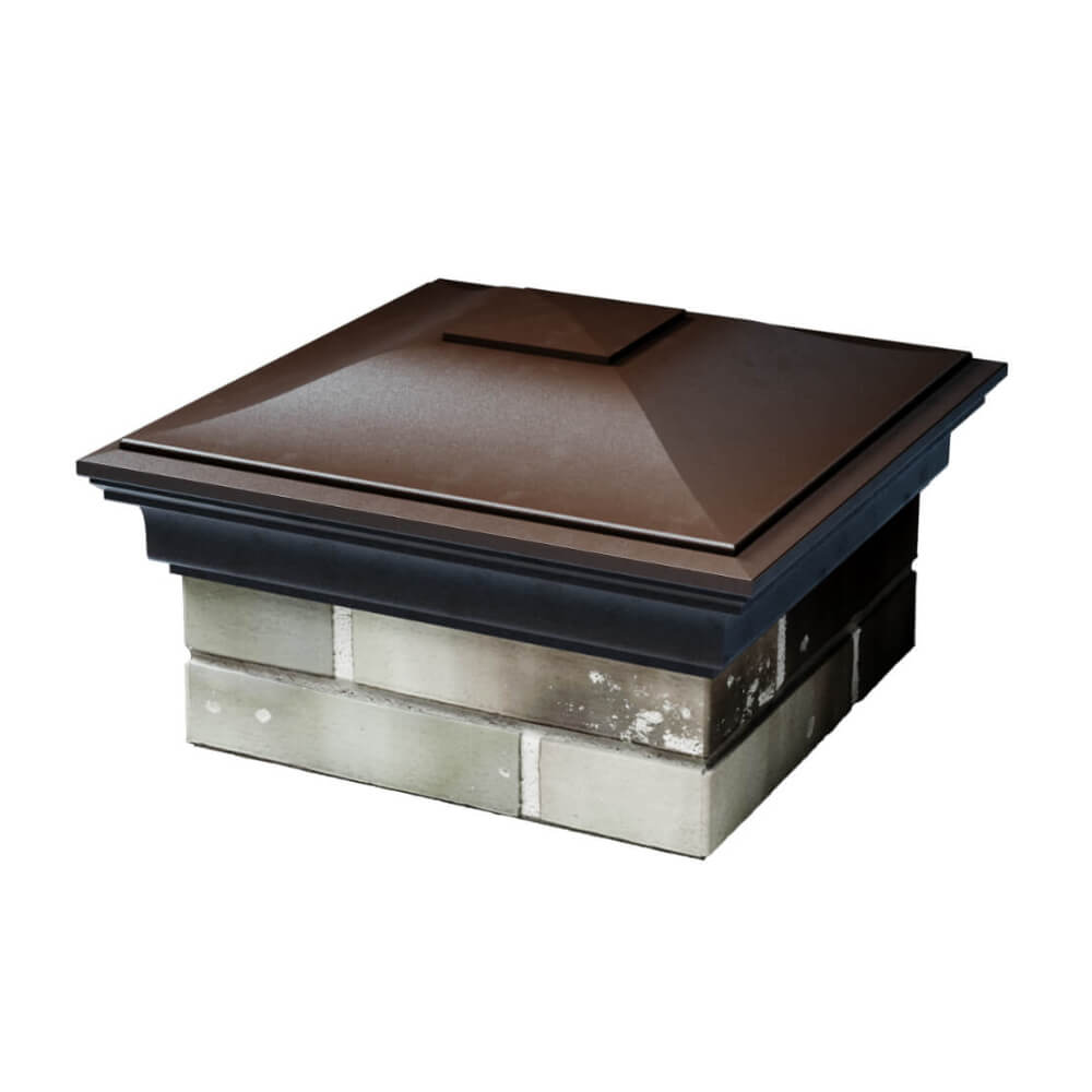 Колпак Zking Монблан Коричневый на столб 1.5х1.5 еврокирпича 0.7НФ (355х355мм) в Бишкеке фото