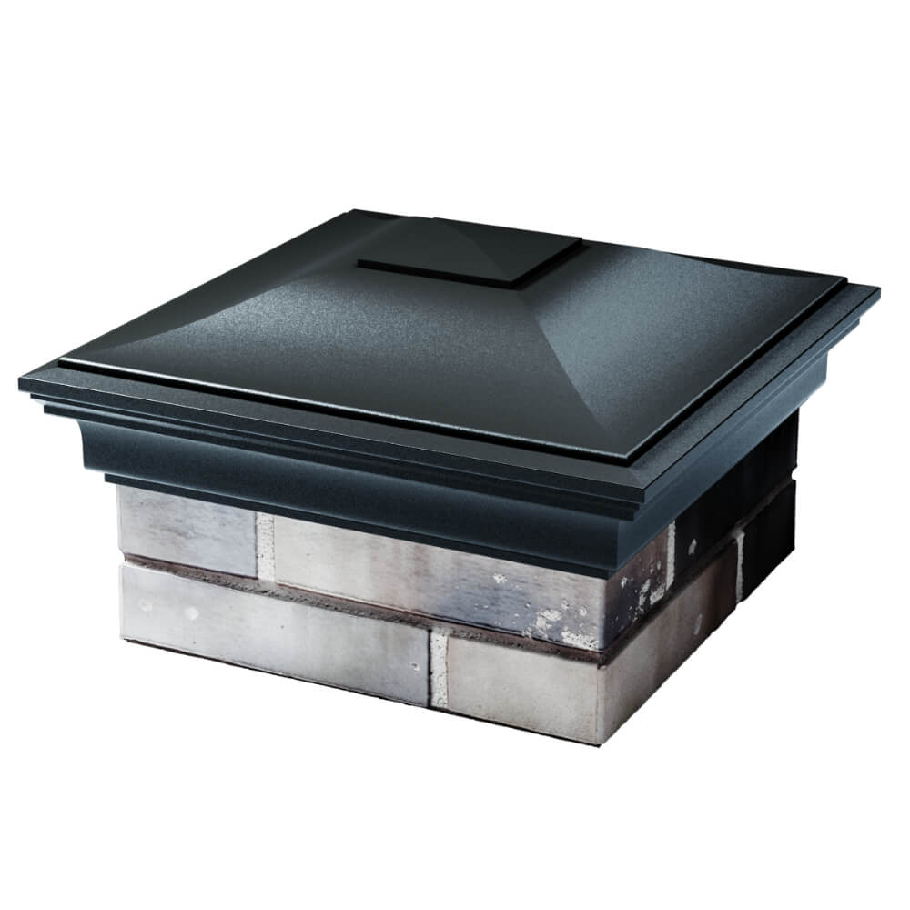 Колпак Zking Монблан Черный на столб 1.5х1.5 кирпича (385х385мм) в Бишкеке фото