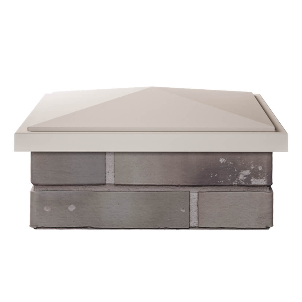 Колпак Zking БонаМоно Бежевый на столб 1.5х1.5 кирпича (385х385, 400х400мм) Бишкек фото