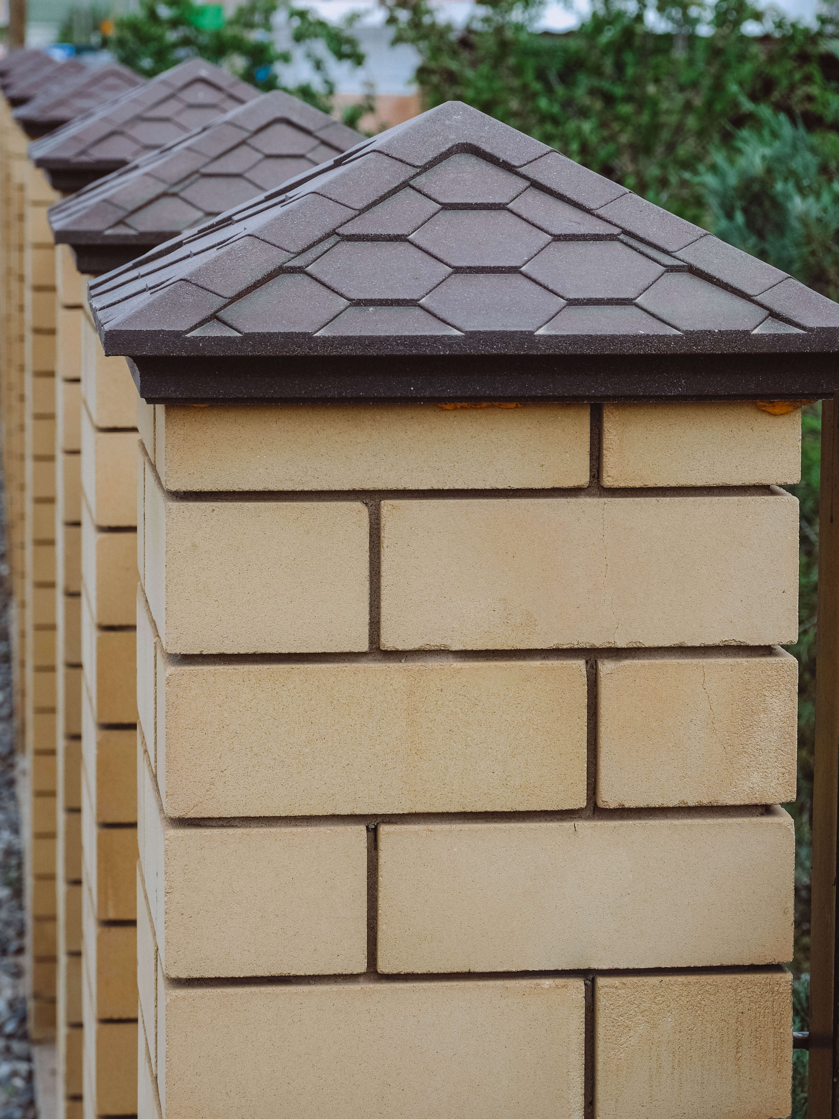 Колпак Zking Эверест Коричневый на столб 1.5х1.5 кирпича (390х390мм) в Бишкеке фото