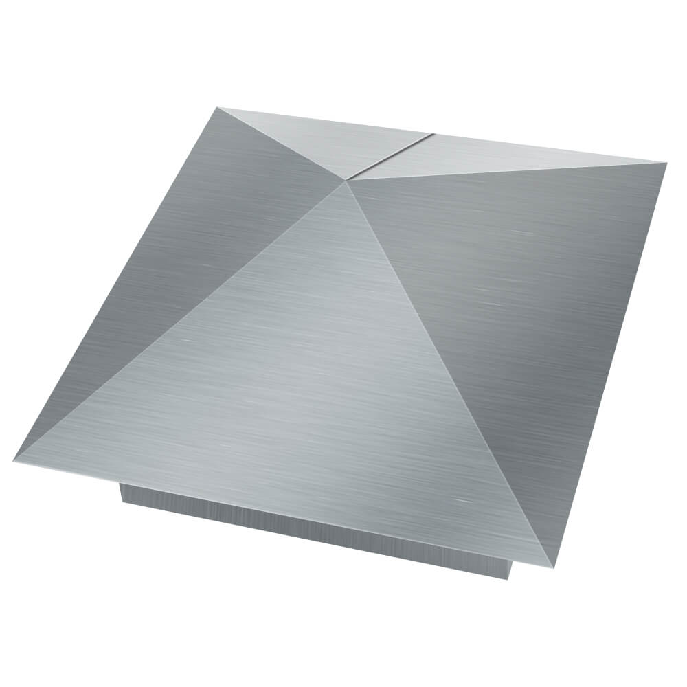 Колпак металлический 380х380мм оцинкованный заборный Бишкек фото