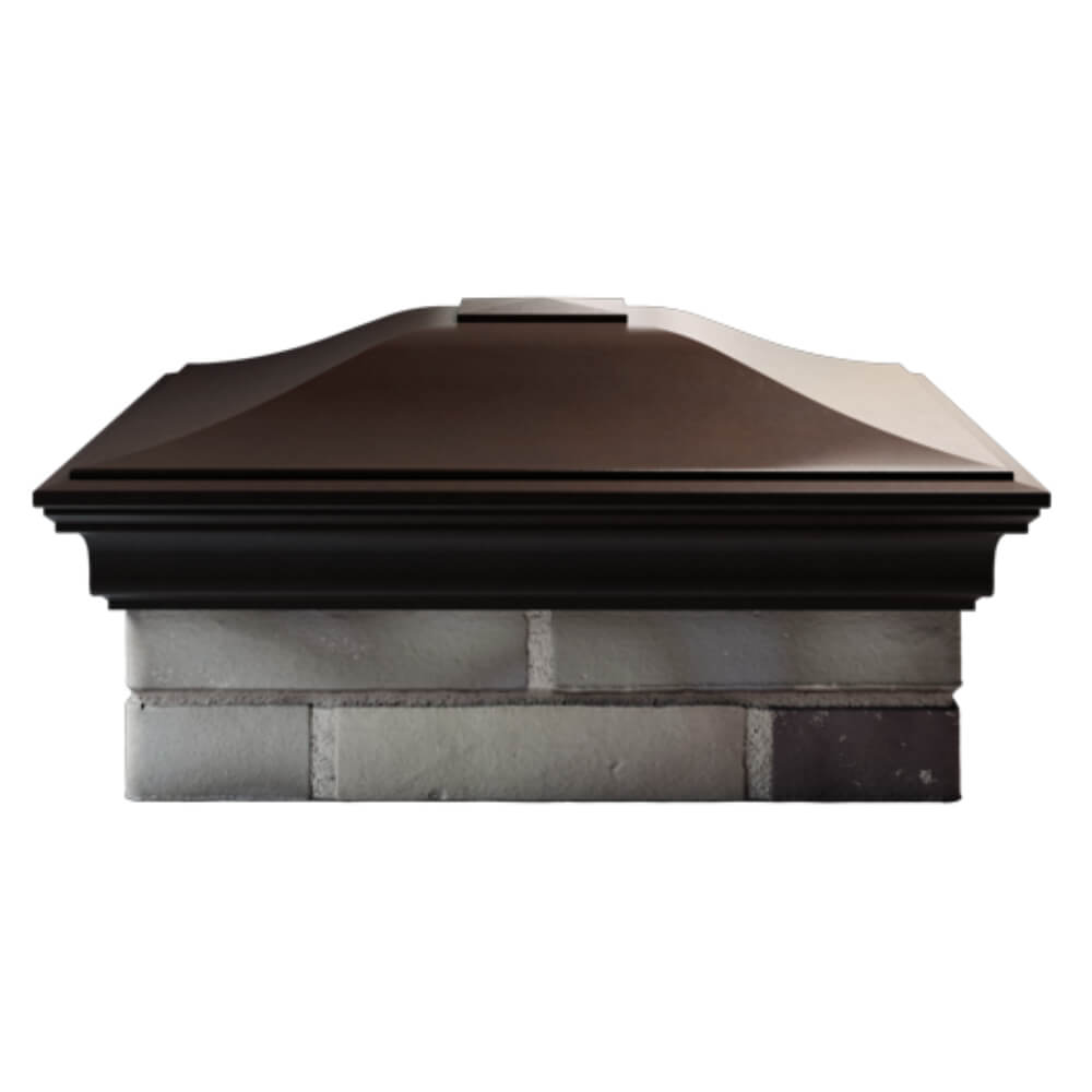 Колпак Zking Монблан Коричневый на столб 2х2 кирпича (515х515мм) в Бишкеке фото