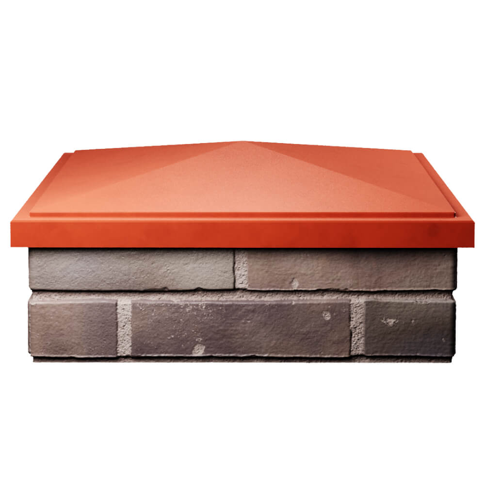 Колпак Zking БонаМоно Красный на столб 2х2 кирпича (515х515, 530х530мм) Бишкек фото