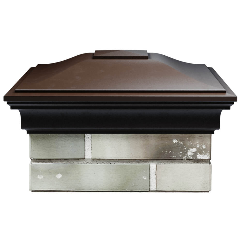 Колпак Zking Монблан Коричневый на столб 1.5х1.5 кирпича (385х385мм) Бишкек фото