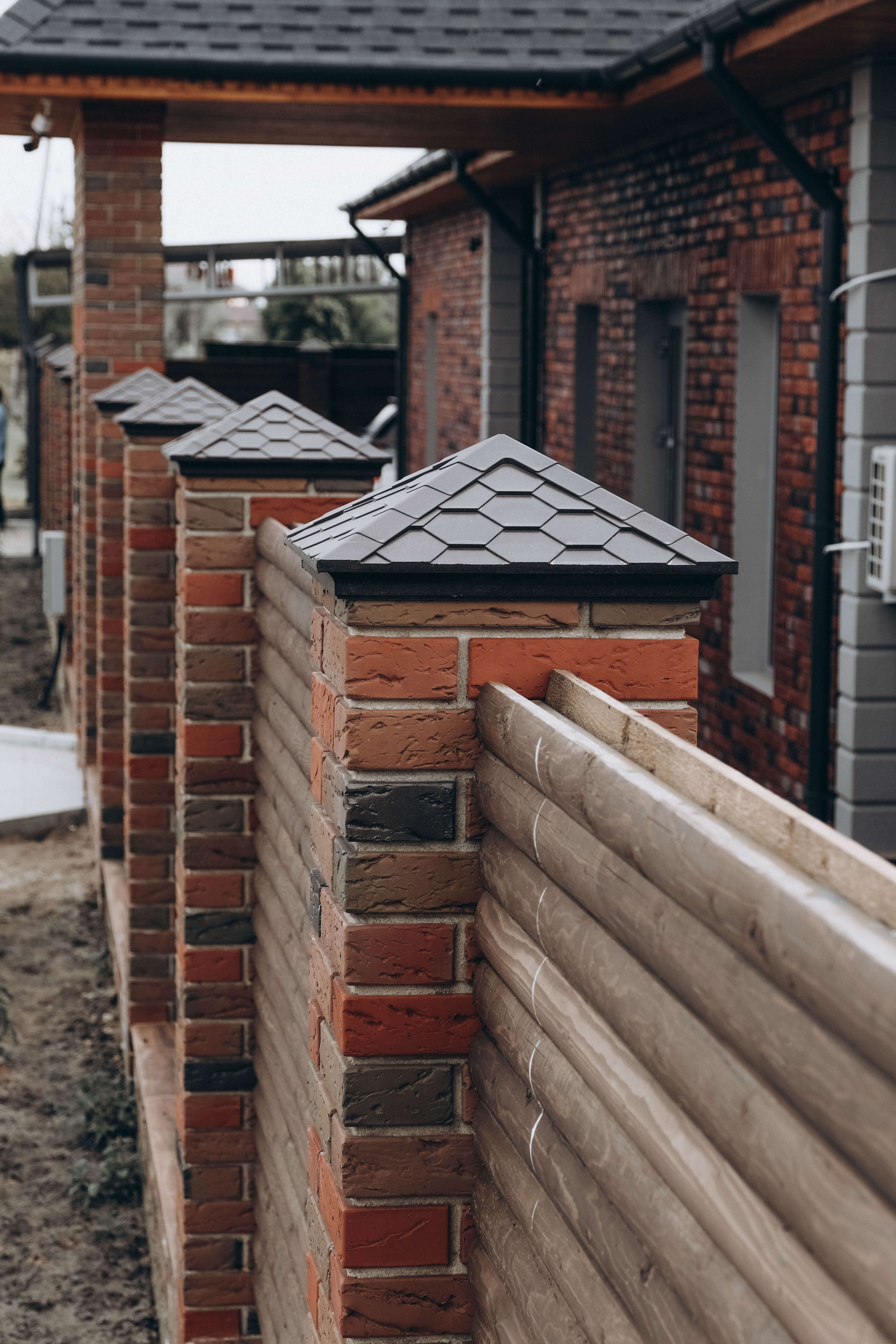 Колпак Zking Эверест Коричневый на столб 1.5х1.5 кирпича (390х390мм) в Бишкеке фото