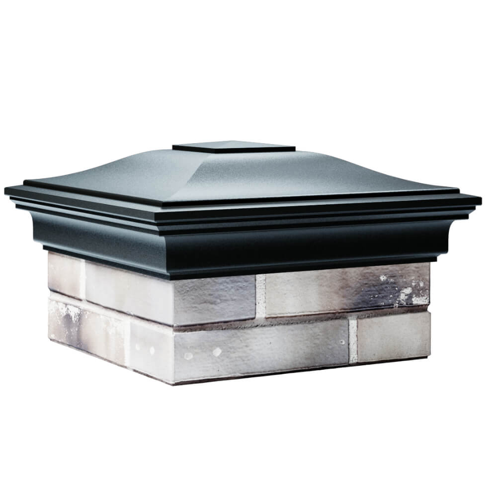 Колпак Zking Монблан Черный на столб 1.5х1.5 кирпича (385х385мм) в Бишкеке фото