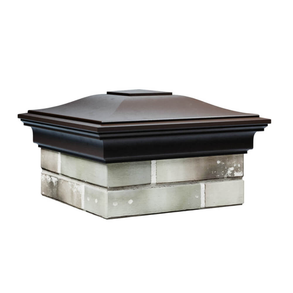 Колпак Zking Монблан Коричневый на столб 1.5х1.5 еврокирпича 0.7НФ (355х355мм) в Бишкеке фото