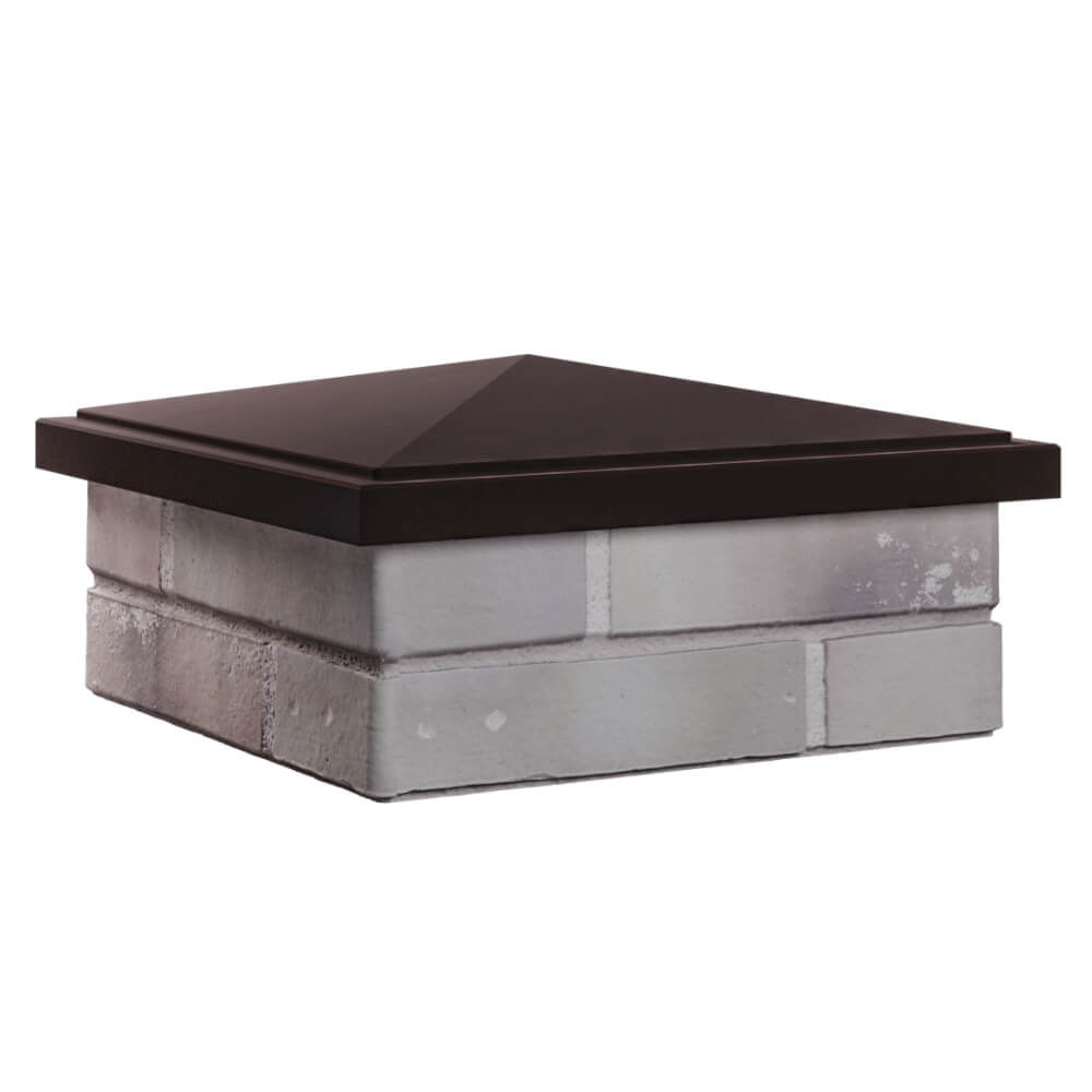 Колпак Zking БонаМоно Коричневый на столб 1.5х1.5 кирпича (385х385, 400х400мм) в Бишкеке фото