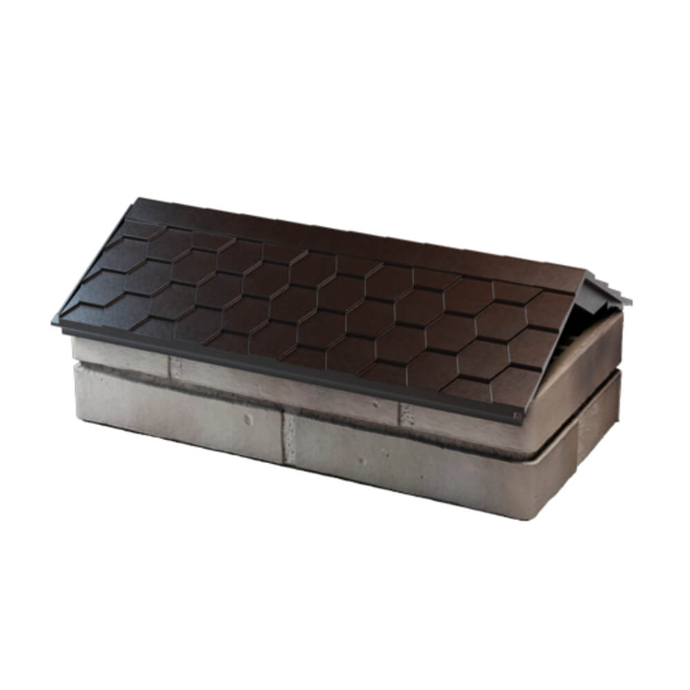 Парапет Zking Эверест Коричневый с посадкой на 1 кирпич (200/225/255мм) в Бишкеке фото