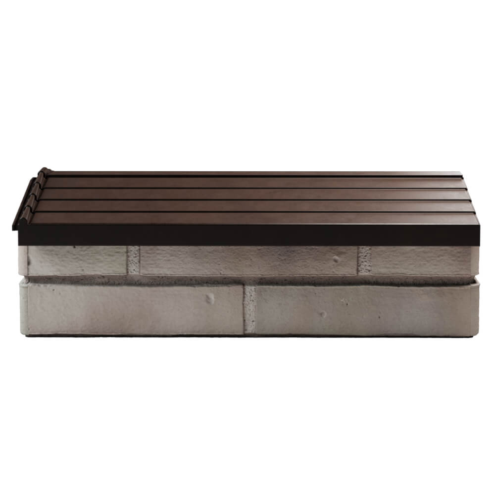 Парапет Zking Бона ХайТек Коричневый с посадкой на 1 кирпич (200/225/255мм) в Бишкеке фото