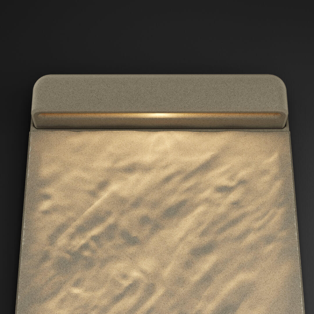 LED Светильник для шаговой плиты STONE Светлая Галька 330х75х98мм в Бишкеке фото