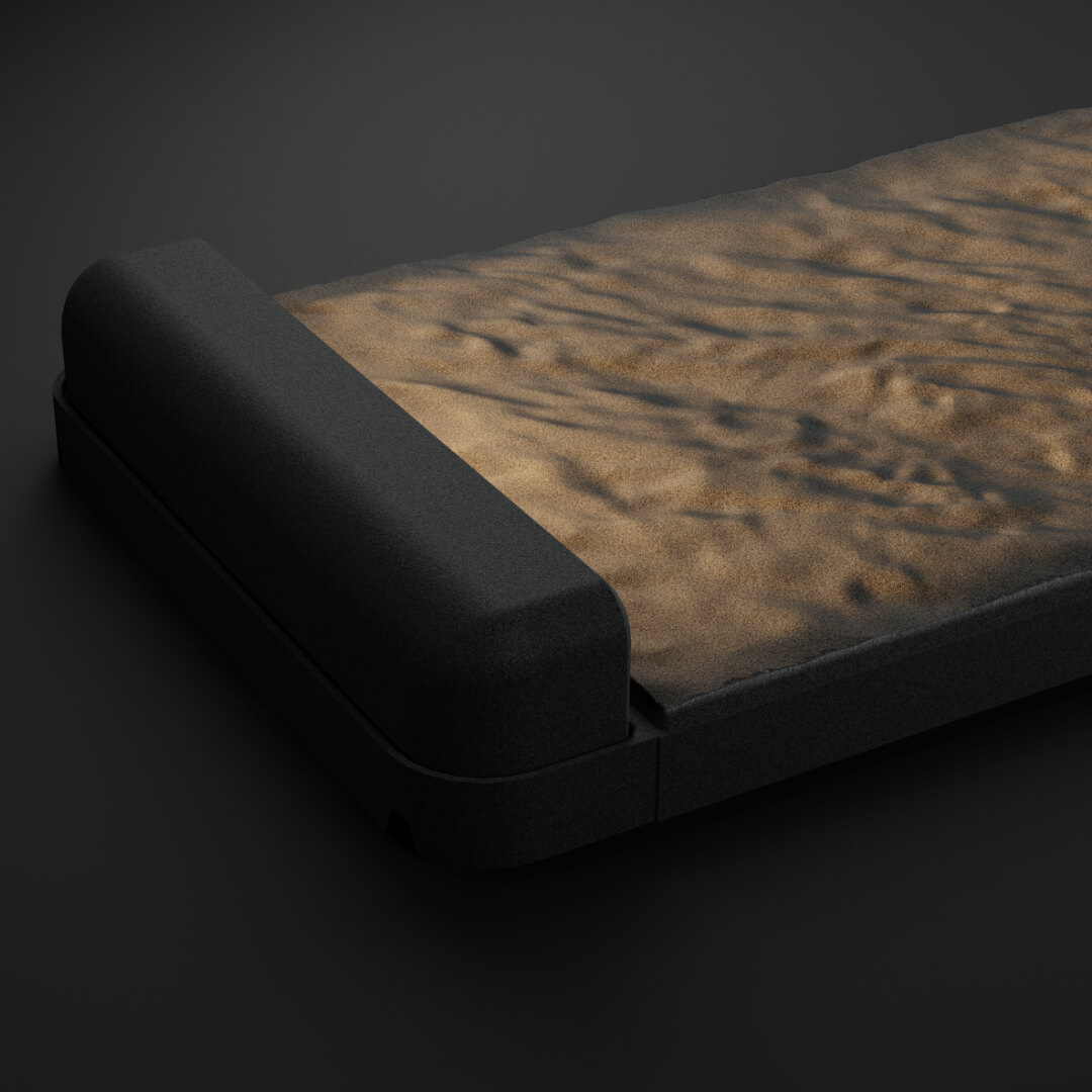 LED Светильник для шаговой плиты STONE Графитовый Серый 330х75х98мм в Бишкеке фото