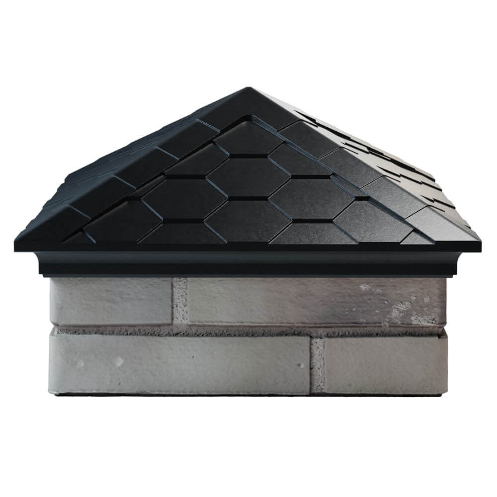 Колпак Zking Эверест Черный на столб 1.5х1.5 кирпича (390х390мм) Бишкек фото