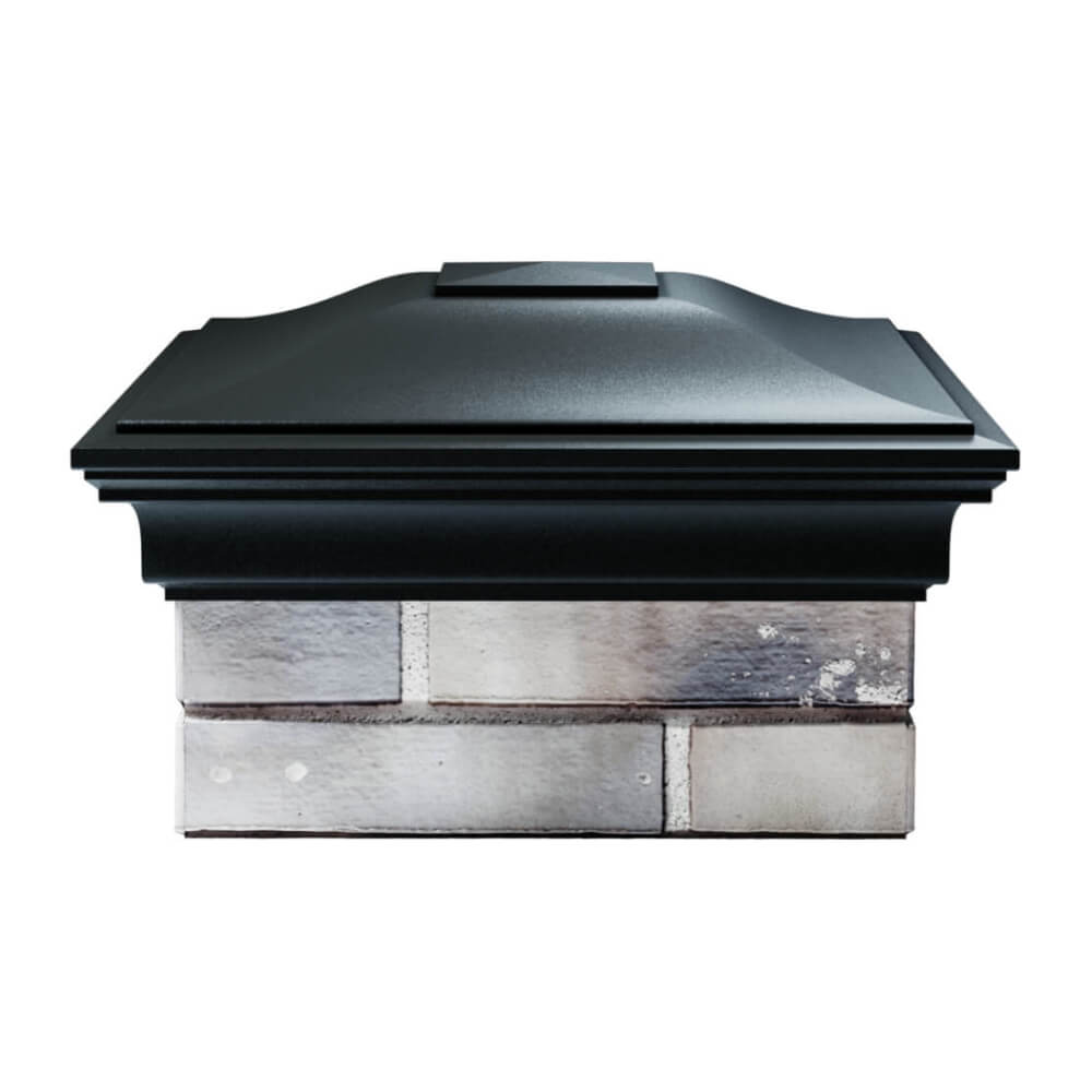 Колпак Zking Монблан Черный на столб 1.5х1.5 еврокирпича 0.7НФ (355х355мм) Бишкек фото