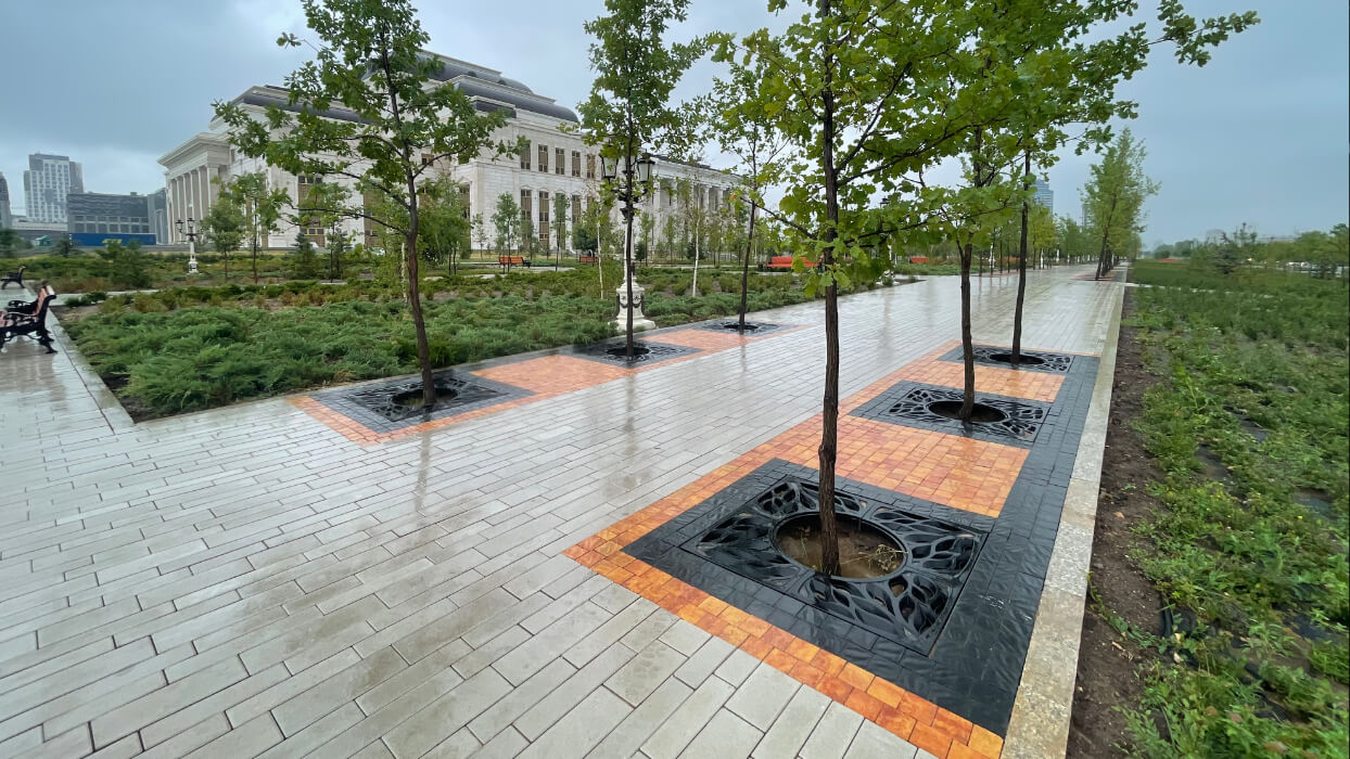 Приствольная решетка для дерева ZKING CRUST 1.2х1.2м Черная в Бишкеке фото