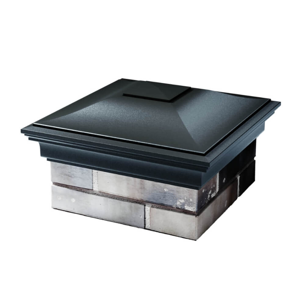 Колпак Zking Монблан Черный на столб 1.5х1.5 еврокирпича 0.7НФ (355х355мм) в Бишкеке фото