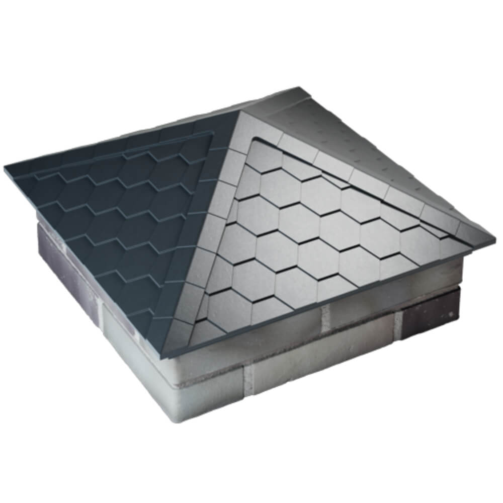 Колпак Zking Эверест Серый на столб 2х2 кирпича (535х535мм) Бишкек фото