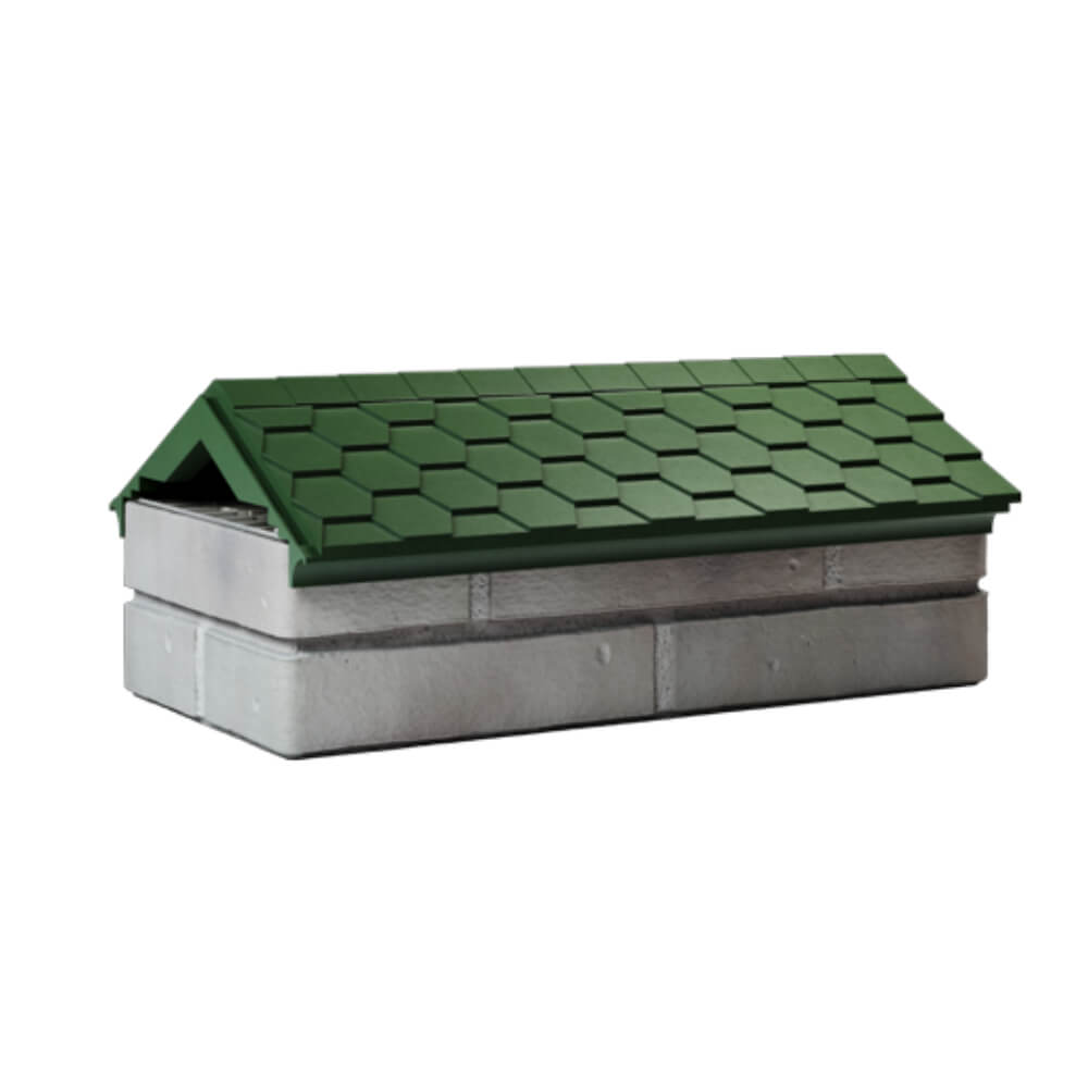 Парапет Zking Эверест Зеленый с посадкой на 1 кирпич (200/225/255мм) Бишкек фото