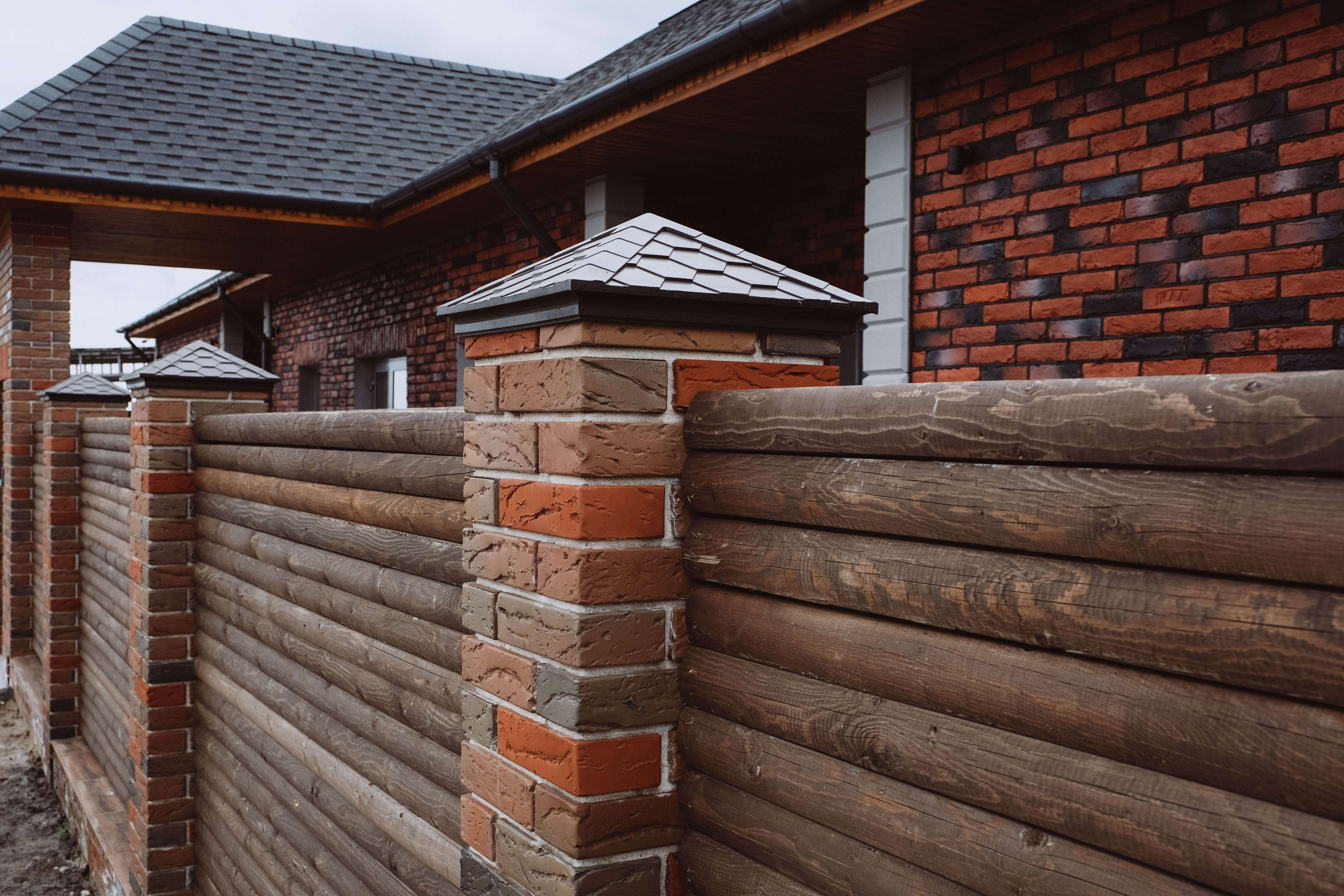 Колпак Zking Эверест Коричневый на столб 1.5х1.5 кирпича (390х390мм) в Бишкеке фото