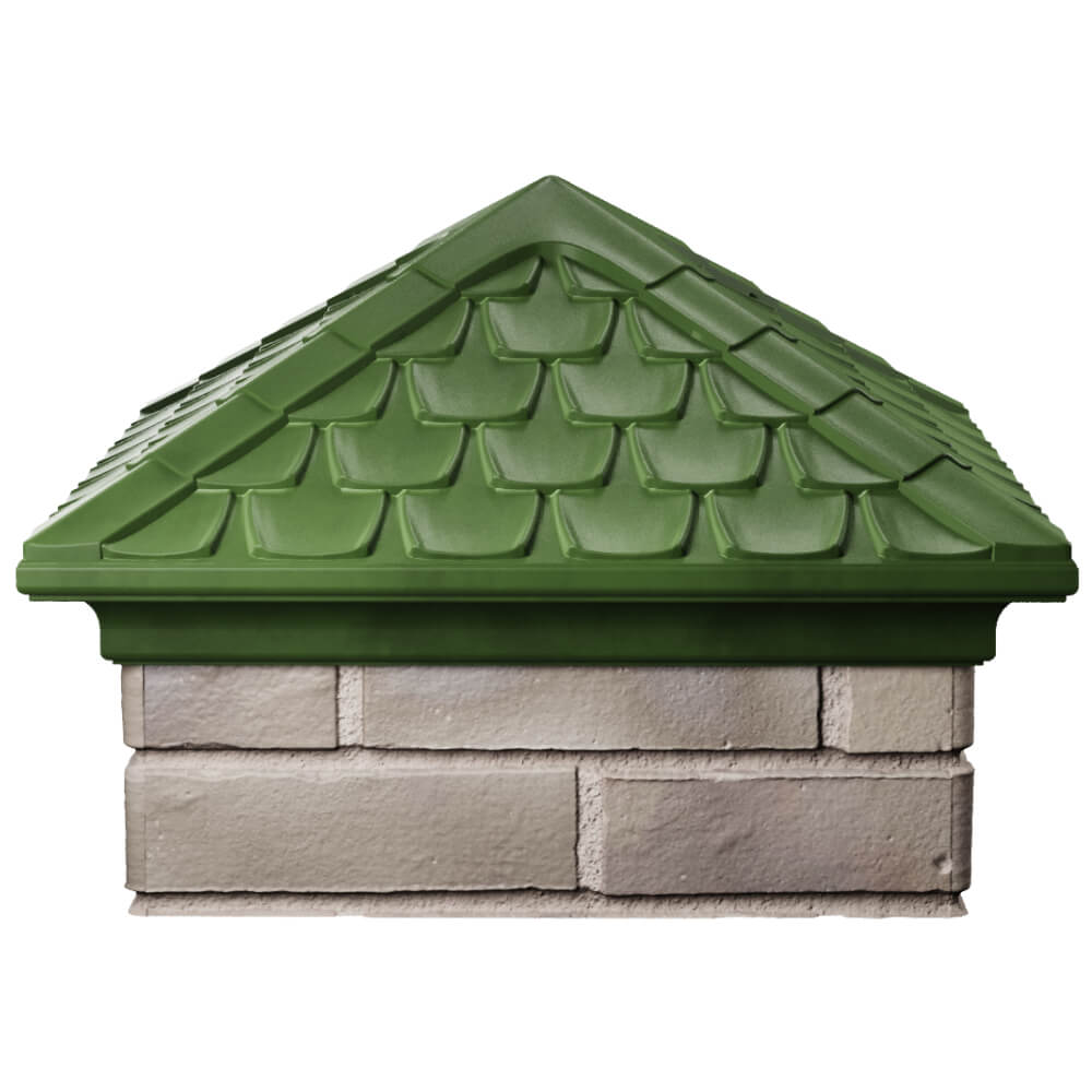 Колпак Zking Эльбрус Зеленый на столб 1.5х1.5 кирпича (385х385мм) Бишкек фото