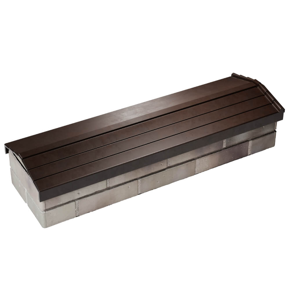 Парапет Zking Бона ХайТек Коричневый посадка на 0.5 кирпича (130мм) в Бишкеке фото