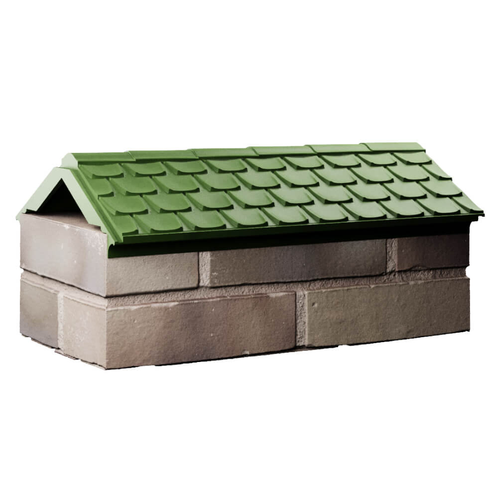 Парапет Zking Эльбрус Зеленый с посадкой на 1 кирпич (255мм) Бишкек фото