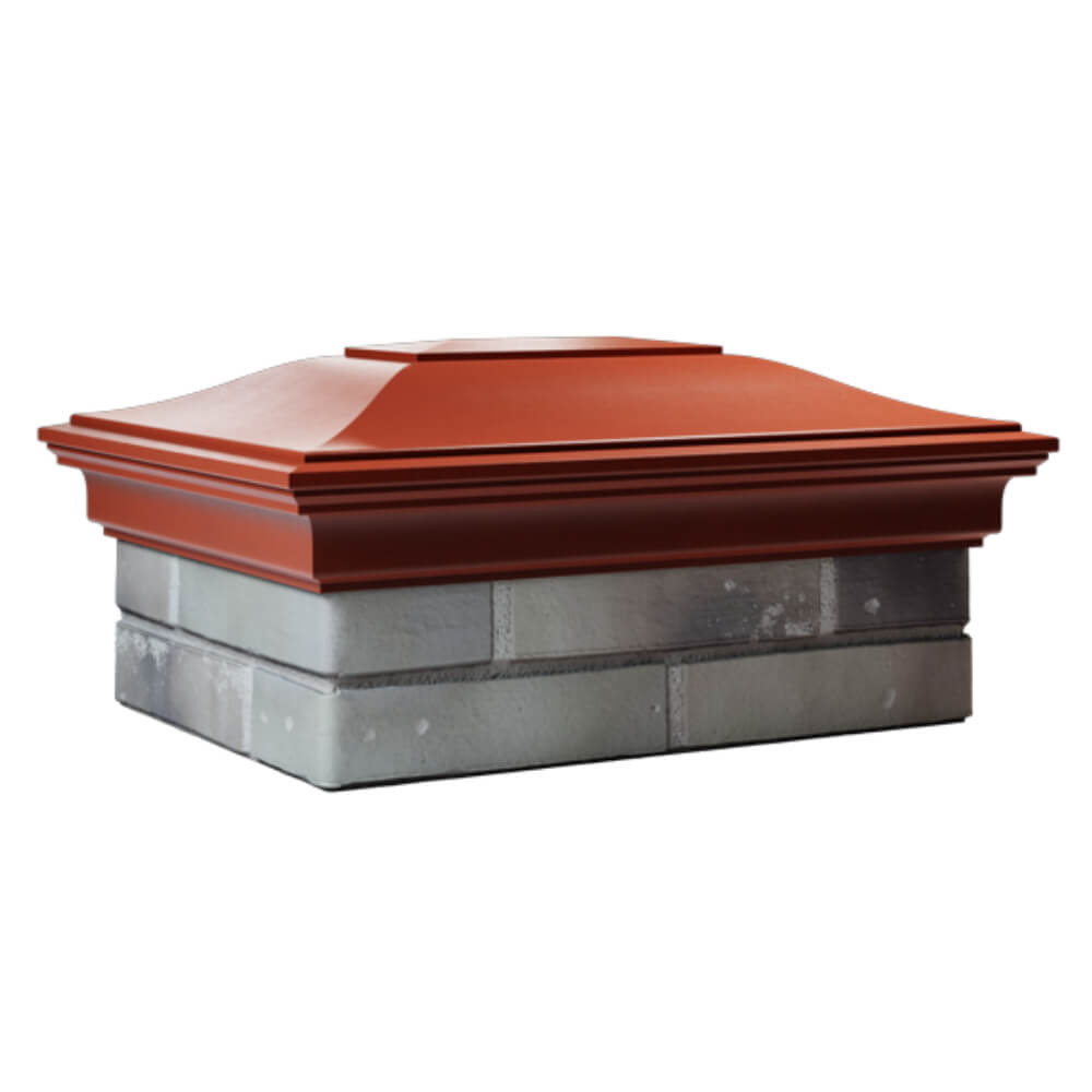 Колпак Zking Монблан Красный на столб 2х1.5 кирпича (515х385мм) в Бишкеке фото