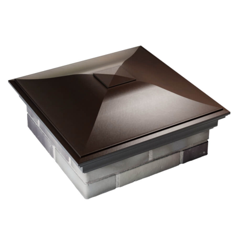 Колпак Zking Монблан Коричневый на столб 2х2 кирпича (515х515мм) Бишкек фото